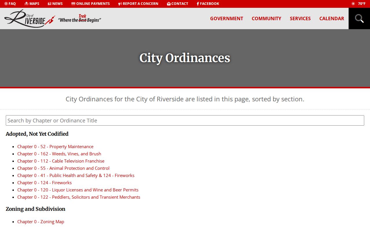 Riverside contract policing records in Washington County