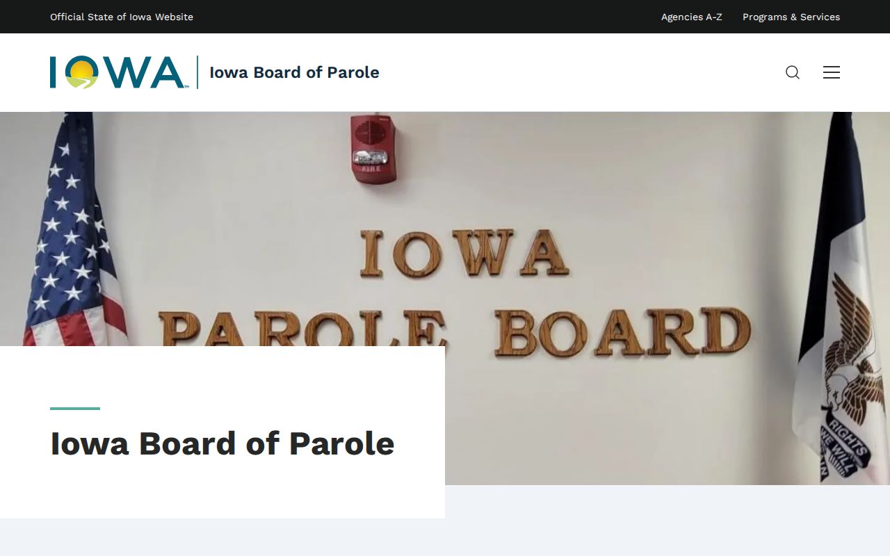 Iowa Board of Parole resource relevant to Washington County supervision records